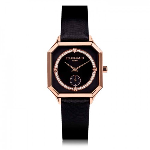 Night watch-Pink Gold PVD case, Diamond Circle